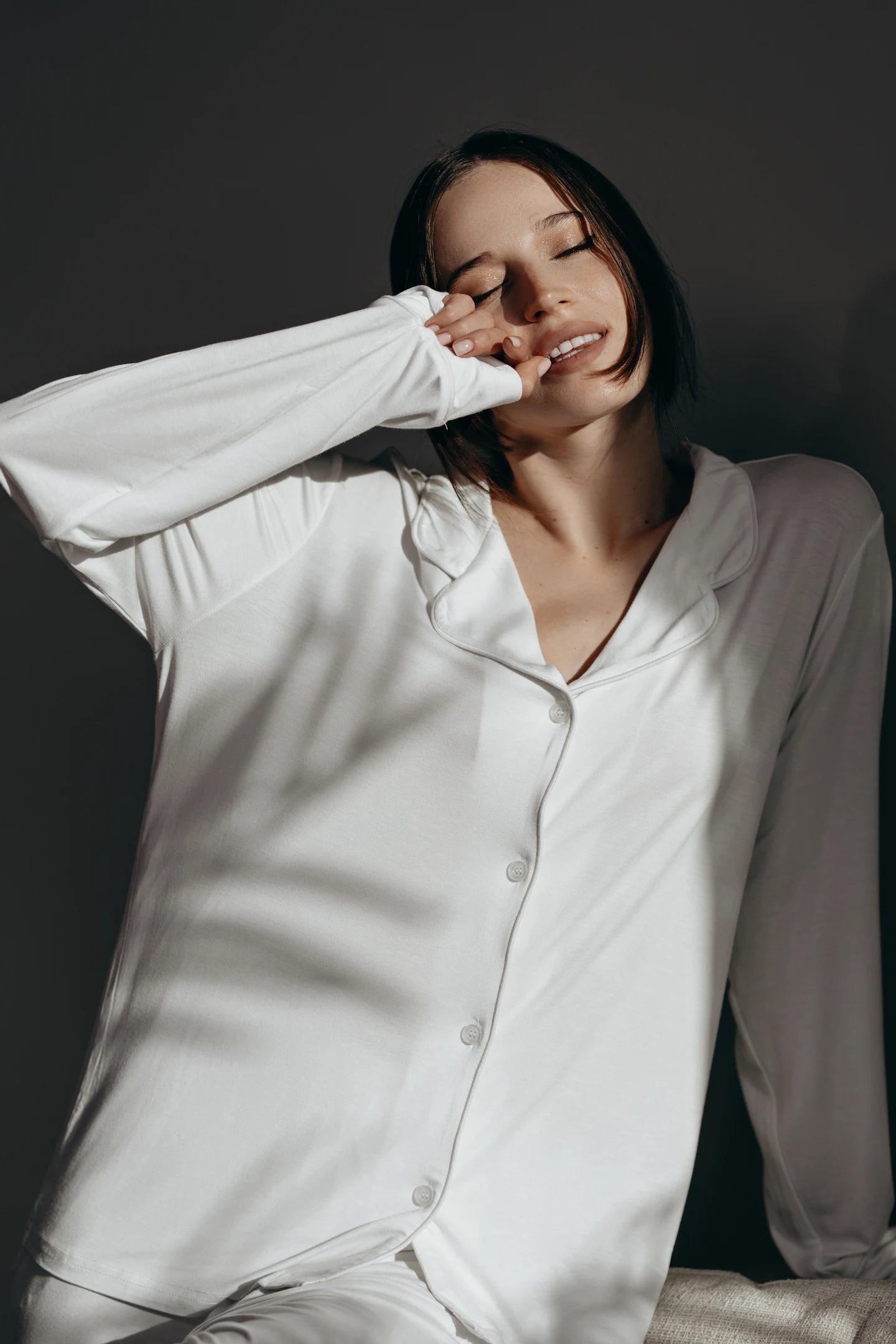 Ivory Long Sleeves Pajama