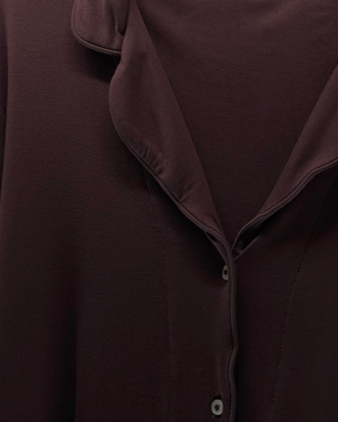 Cocoa Brown Long Sleeves Pajama