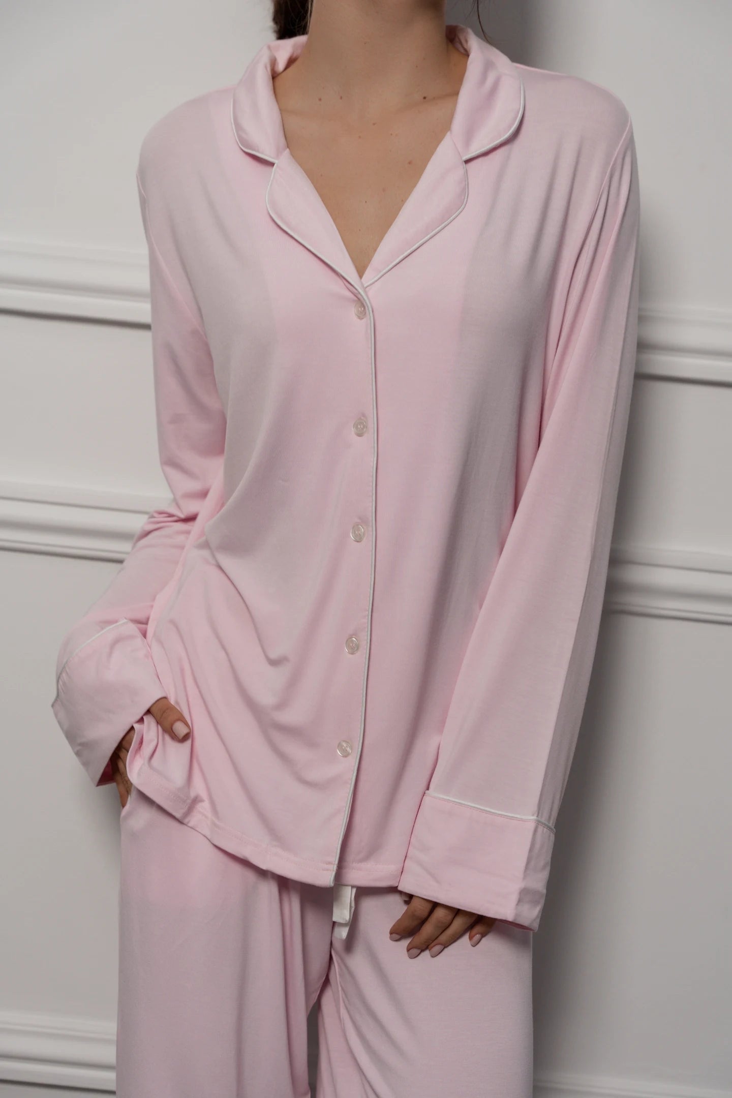 Light Pink Long Sleeves Pajama